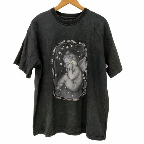 フメイ SALUTE プリント クルーネック 半袖Tシャツ メンズ JPN:M
