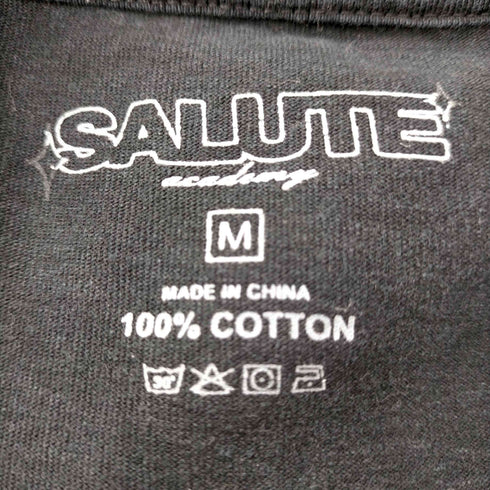 フメイ SALUTE プリント クルーネック 半袖Tシャツ メンズ JPN:M