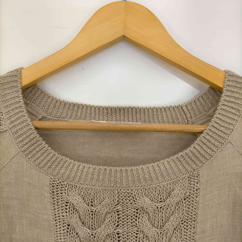 マックスマーラ MAX MARA 白タグ 切替 リネンサマーニット レディース M