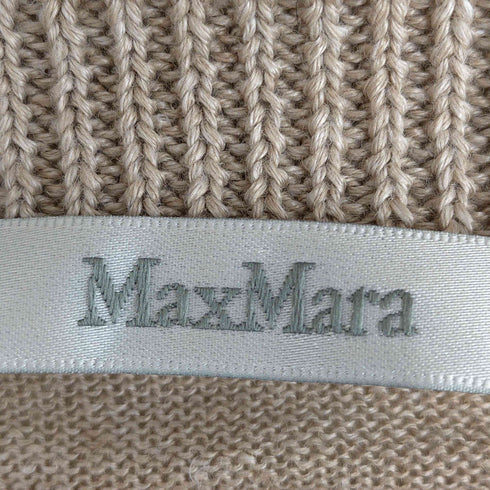 マックスマーラ MAX MARA 白タグ 切替 リネンサマーニット レディース M