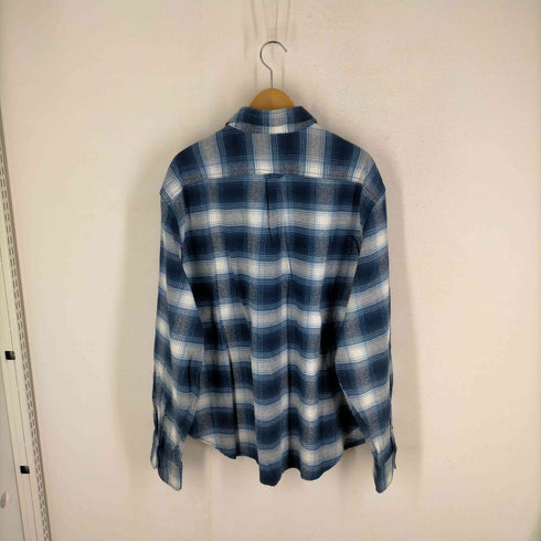 フルギ JACHS GIRLFRIEND オンブレチェック ヘビーフランネルシャツ 両フラップ ボックスシルエット メンズ