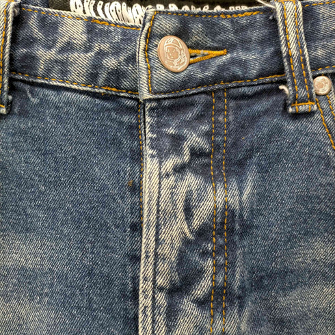 ビリオネアボーイズクラブ Billionaire Boys Club ダメージ加工 プリント デニムパンツ メンズ US:30-31