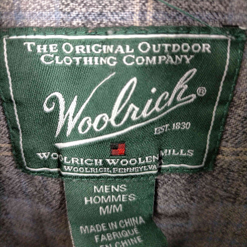 ウールリッチ WOOLRICH チェック柄シャツ 両フラップ ボックスシルエット メンズ JPN:M