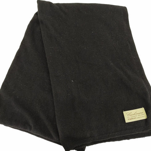 カシミヤ CASHMERE カシミヤ50% マフラー ストール ブラック レディース ONE SIZE