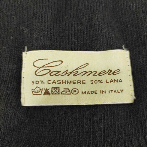 カシミヤ CASHMERE カシミヤ50% マフラー ストール ブラック レディース ONE SIZE