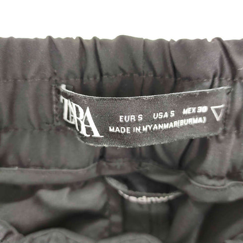 ザラ ZARA ヘビーナイロンイージーパンツ パイピング レディース JPN:S