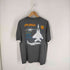 80S 88年© US AIR FORCE AMERICAN EAGLE F-15 EAGLE 戦闘機プリント クルーネックTシャツ 裾袖シングル USA製 メンズ JPN:XL