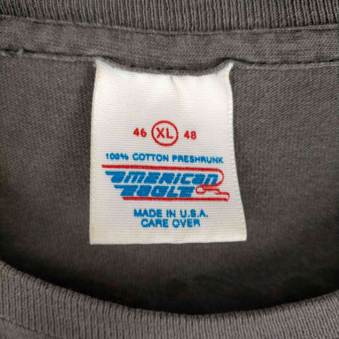 80S 88年© US AIR FORCE AMERICAN EAGLE F-15 EAGLE 戦闘機プリント クルーネックTシャツ 裾袖シングル USA製 メンズ JPN:XL