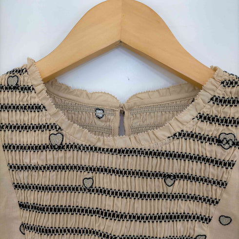 スローブイエナ SLOBE IENA ハート刺繍 チュニックブラウス レディース FREE