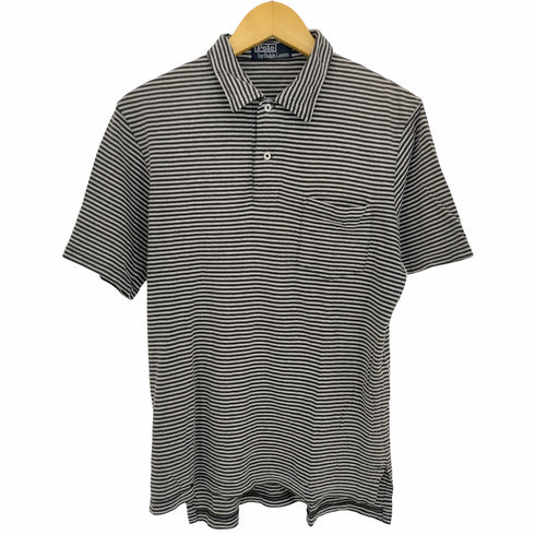 ポロバイラルフローレン Polo by RALPH LAUREN ボーダー コットンポロシャツ メンズ JPN:M