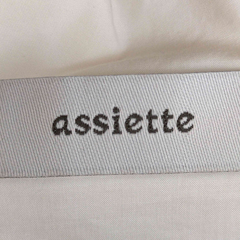 アシエット ASSIETTE 裾レース ワイドシャツブラウス レディース 1