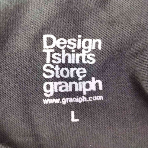 デザインティーシャツストアグラニフ Design Tshirts Store graniph キャラクター プリント クルーネック S/S Tシャツ メンズ JPN:L