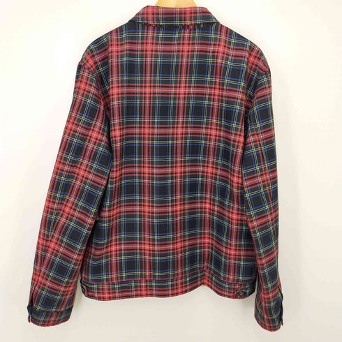 ザラ ZARA タータンチェック 中綿ブルゾン メンズ import:XL