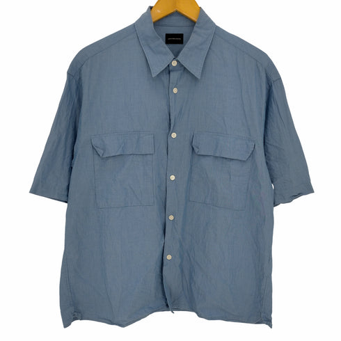ユナイテッドアローズグリーンレーベルリラクシング UNITED ARROWS green label relaxing コットン シルク ボイル Wパッチポケット シャツ メンズ JPN:M