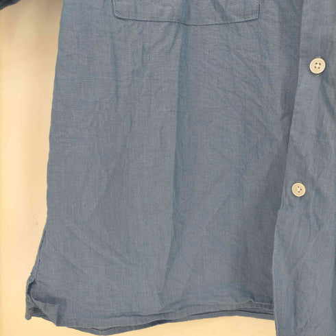 ユナイテッドアローズグリーンレーベルリラクシング UNITED ARROWS green label relaxing コットン シルク ボイル Wパッチポケット シャツ メンズ JPN:M