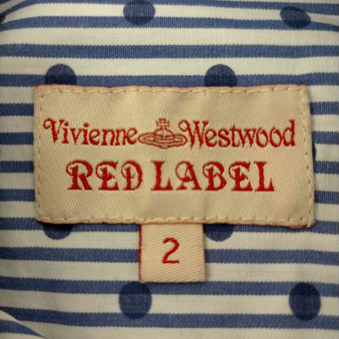 ヴィヴィアンウエストウッドレッドレーベル Vivienne Westwood RED LABEL オーブ刺繍 チェックシャツ レディース JPN:M