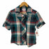 ヴィヴィアンウエストウッドレッドレーベル Vivienne Westwood RED LABEL オーブ刺繍 ドットストライプ丸襟シャツ レディース JPN:M