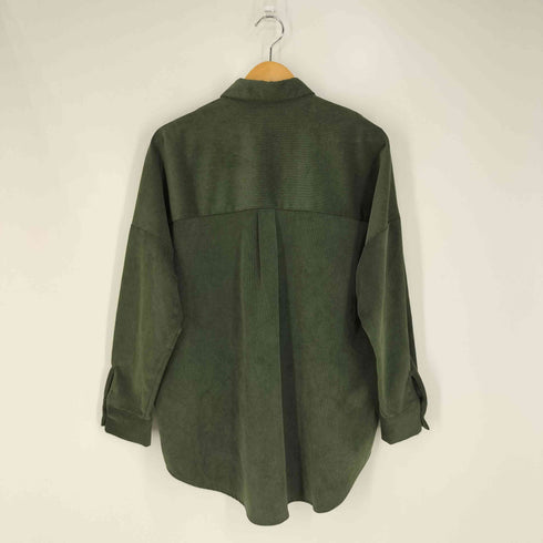 ザラ ZARA オーバーサイズ コーデュロイシャツ レディース import:S