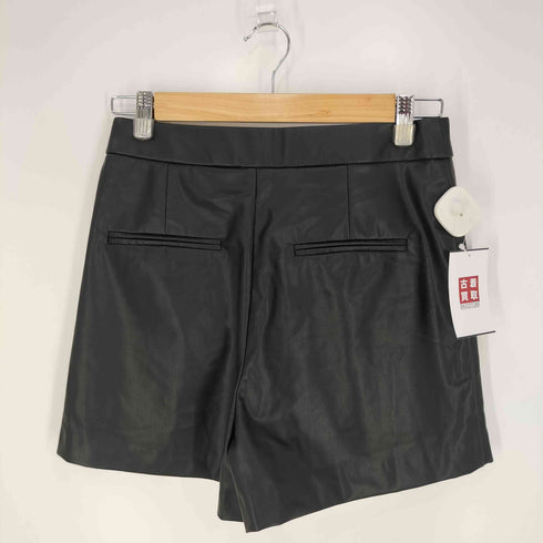 ザラ ZARA フェイクレザーショーツ ショートパンツ レディース M