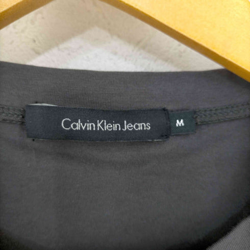 カルバンクラインジーンズ Calvin Klein Jeans フロントラメロゴ ストレッチTシャツ ピチT Y2K レディース import:M