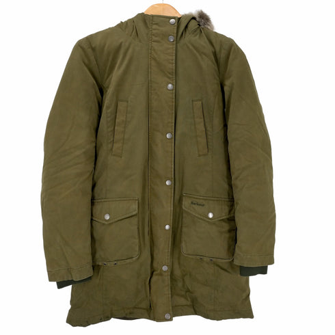 バブアー Barbour ファーフード ダウンコート レディース UK:8