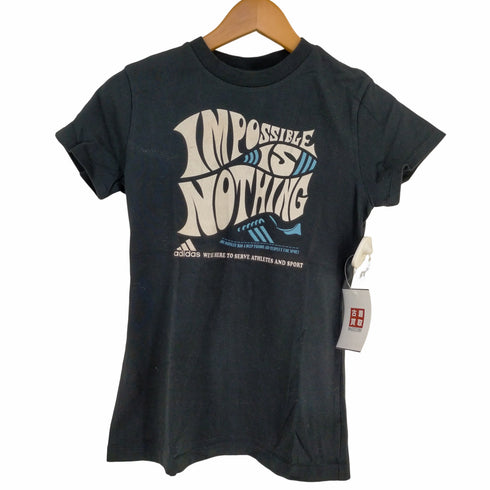 アディダス adidas 00s フロントプリントTシャツ ピチT Y2K レディース JPN:M