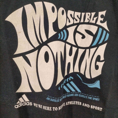 アディダス adidas 00s フロントプリントTシャツ ピチT Y2K レディース JPN:M