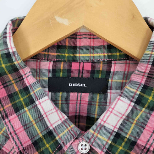 ディーゼル DIESEL スナップボタン チェックシャツ メンズ import:M
