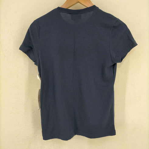 リーボック Reebok 00s フロントラバーロゴプリント ストレッチTシャツ ピチT Y2K レディース JPN:L