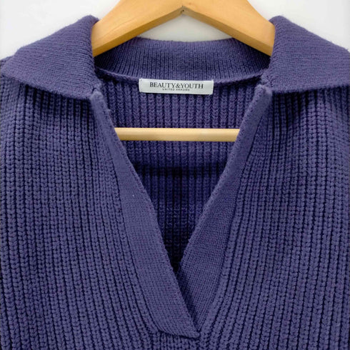ビューティーアンドユースユナイテッドアローズ BEAUTY & YOUTH UNITED ARROWS スキッパー ショートニットプルオーバー レディース