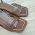 スローブイエナ SLOBE IENA 23SS スクエアヒールサンダル レディース JPN:22.5