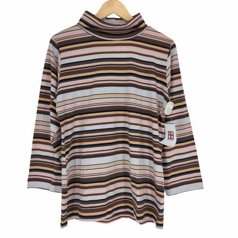 ミッソーニ MISSONI ボーダータートルネックTシャツ メンズ JPN:L