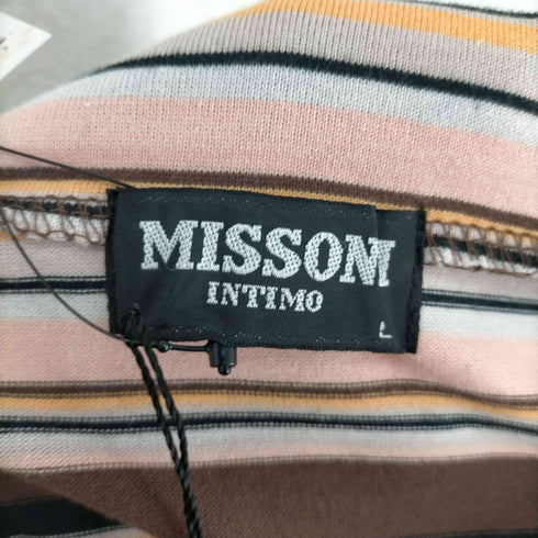 ミッソーニ MISSONI ボーダータートルネックTシャツ メンズ JPN:L