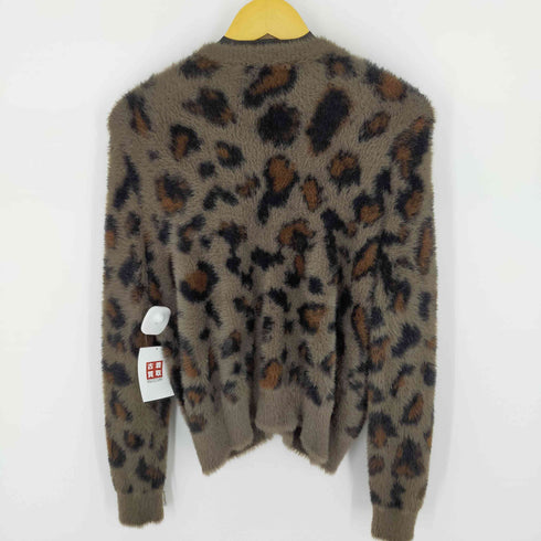 ザラ ZARA レオパードシャギーカーディガン レディース import:M