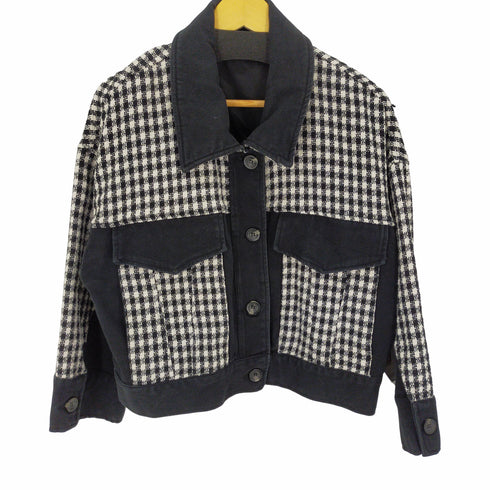ザラ ZARA クロップドジャケット ツイード レディース L-XL