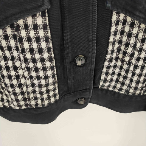 ザラ ZARA クロップドジャケット ツイード レディース L-XL