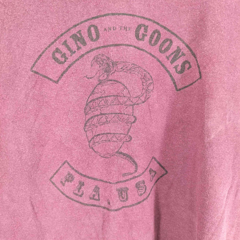 GINO AND THE GOONS アーティストプリントTシャツ メンズ