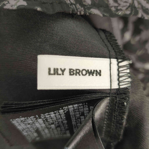 リリーブラウン Lily Brown 24SS オーナメントドロウオーガンジードレス レディース 0
