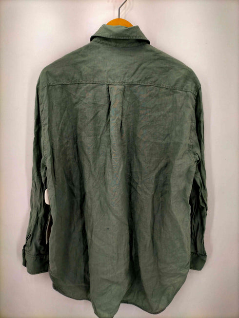ザラ ZARA リネン混 L/S シャツ レディース import:M