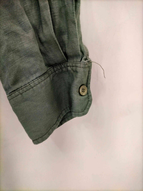 ザラ ZARA リネン混 L/S シャツ レディース import:M