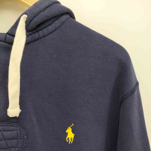 ポロバイラルフローレン Polo by RALPH LAUREN ポニー刺繍 ハーフボタン 裏地 サーマル エルボーパッチ パーカー メンズ JPN:M