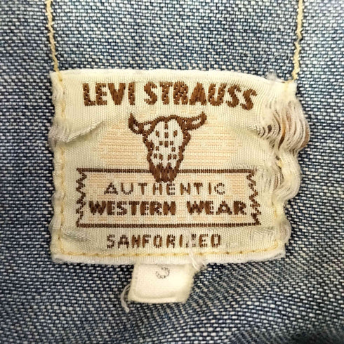 リーバイス LEVI STRAUSS&CO 50s 復刻 デニム ウエスタン シャツ メンズ import:S