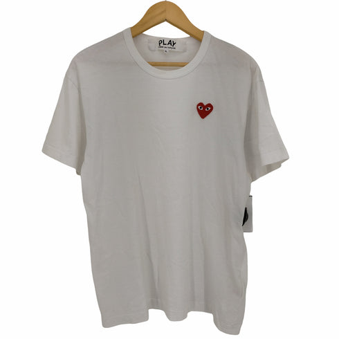 プレイコムデギャルソン PLAY COMME des GARCONS 22AW T-Shirt ハートロゴ クルーネックTシャツ メンズ JPN:XL