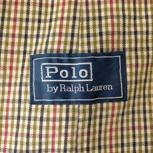 ポロバイラルフローレン Polo by RALPH LAUREN 裏地チェック トレンチコート 壱枚袖 SINGLE RAGLAN メンズ 90A4