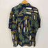 ダイヤモンドヘッド DIAMOND HEAD 90S ウクレレ サーフボード 総柄 レーヨン アロハ シャツ メンズ import:XL