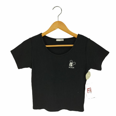 ジェイダ GYDA FACE EMBROIDERY キャラクター刺繍Tシャツ レディース FREE