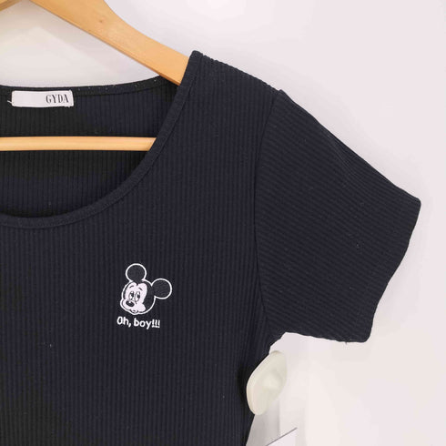 ジェイダ GYDA FACE EMBROIDERY キャラクター刺繍Tシャツ レディース FREE