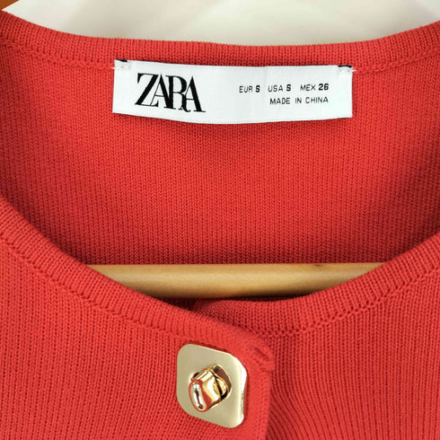 ザラ ZARA クロップドニットカーディガン レディース import:S