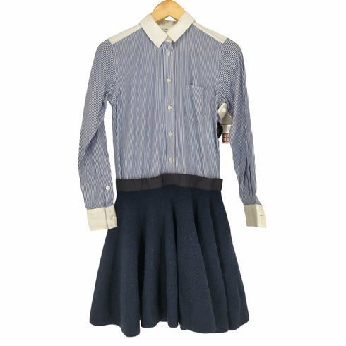 サカイラック sacai luck ニットコンビドッキングシャツワンピース レディース JPN:2