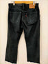 リーバイス Levis 90S 501 ユーロ 後染めブラックデニム カットオフ ボタン裏252刻印 97年製 メンズ 34×36